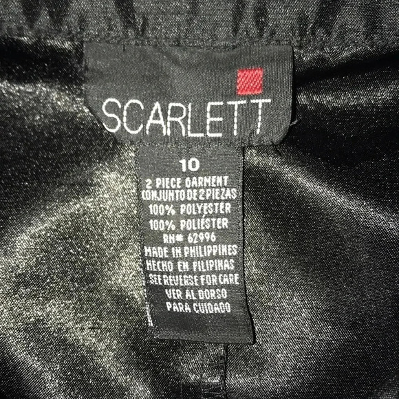 𝅺SCARLETT blouse blazer jacket shacket and animal print pants set size 10 - Picture 6 of 8